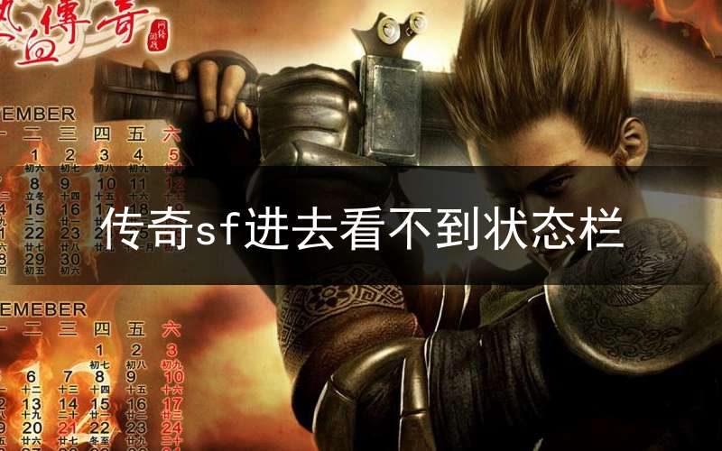 传奇sf进去看不到状态栏(传奇sf看不到包裹东西)